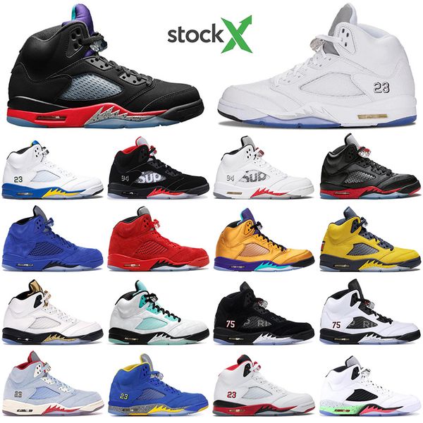 with socks jumpman 5 5s 3 fire red michigan mens basketball shoes black grape fresh prince black satin bred trainers sport sneaker, White;red
with socks jumpman 5 5s 3 fire red michigan mens basketball shoes black grape fresh prince black satin bred trainers sport sneaker, White;red