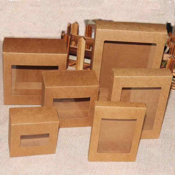 20 pcs diy vintage color kraft paper gift box package with clear pvc window candy favors arts&krafts display package box
20 pcs diy vintage color kraft paper gift box package with clear pvc window candy favors arts&krafts display package box