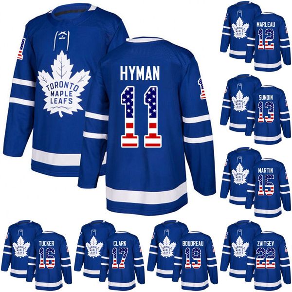 Toronto Maple Leafs USA Flag Jersey 11 Zach Hyman 16 Mitch Marner 18 Andreas Johnsson 33 Frederik Gauthier Hockey Jerseys
Toronto Maple Leafs USA Flag Jersey 11 Zach Hyman 16 Mitch Marner 18 Andreas Johnsson 33 Frederik Gauthier Hockey Jerseys