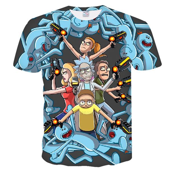 dressing2020 new t shirt men rick and morty 3d print funny t shirt short sleeve streetwear cloth tshirt men t-shirt hip hop tees, White;black 
dressing2020 new t shirt men rick and morty 3d print funny t shirt short sleeve streetwear cloth tshirt men t-shirt hip hop tees, White;black