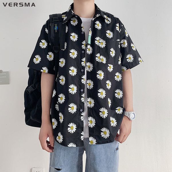 versma korean harajuku retro flower print men shirts summer bf vintage clothing white shirt men women large size xxxxxl, White;black
versma korean harajuku retro flower print men shirts summer bf vintage clothing white shirt men women large size xxxxxl, White;black