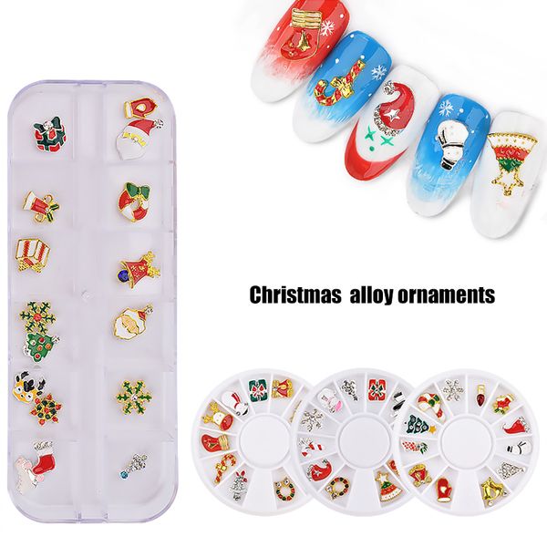 12 grid exquisite christmas alloy charms nail ornaments nail art decorations diy art accessories, Silver;gold
12 grid exquisite christmas alloy charms nail ornaments nail art decorations diy art accessories, Silver;gold