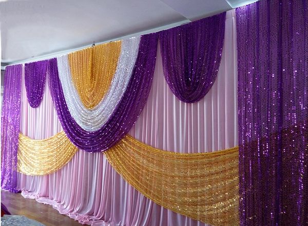 2018 lastest 10ft*20ft luxury wedding backdrop stage curtain with bling shiny swags and drapes wedding decoration
2018 lastest 10ft*20ft luxury wedding backdrop stage curtain with bling shiny swags and drapes wedding decoration
