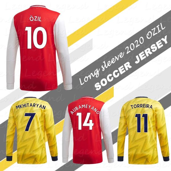 long sleeve aubameyang football shirt 2019 2020 torreira mkhitaryan ozil ramsey lacazette full sleeve soccer jerseys, Black;yellow
long sleeve aubameyang football shirt 2019 2020 torreira mkhitaryan ozil ramsey lacazette full sleeve soccer jerseys, Black;yellow
