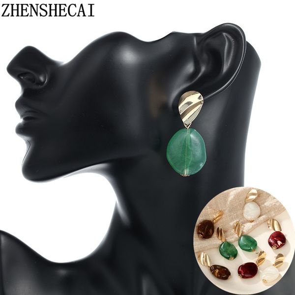 1pair fashion resin stone water drop earrings for women beautiful gold color dangle earring jewelry pendientes mujer moda, Silver
1pair fashion resin stone water drop earrings for women beautiful gold color dangle earring jewelry pendientes mujer moda, Silver