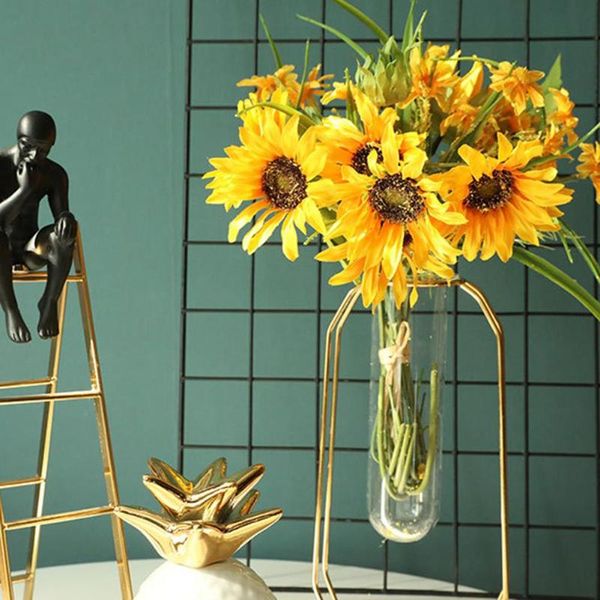 1 bouquet artificial sunflower bunch green plant fake flower diy garden party home wedding desk decoration
1 bouquet artificial sunflower bunch green plant fake flower diy garden party home wedding desk decoration
