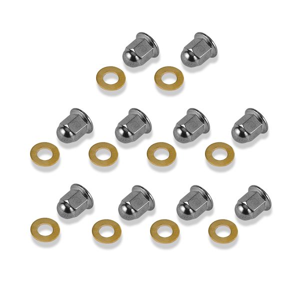 10pcs m8 polished acorn head nuts & washers for banshee 1987-2000 2001 2002 2003 2004 2005 2006 atv accessories parts
10pcs m8 polished acorn head nuts & washers for banshee 1987-2000 2001 2002 2003 2004 2005 2006 atv accessories parts