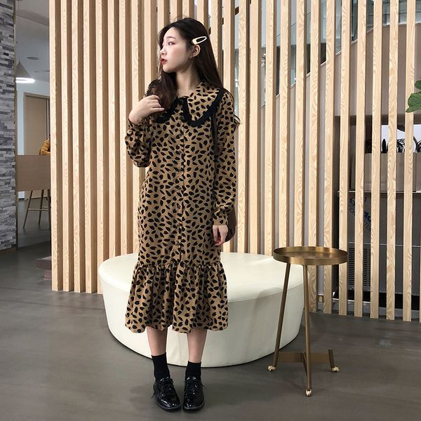yiciya plus size large leopard dress trumpet mermaid ruffles robe dresses long sleeve 2019 spring khaki whiter midi clothing, Black;gray
yiciya plus size large leopard dress trumpet mermaid ruffles robe dresses long sleeve 2019 spring khaki whiter midi clothing, Black;gray
