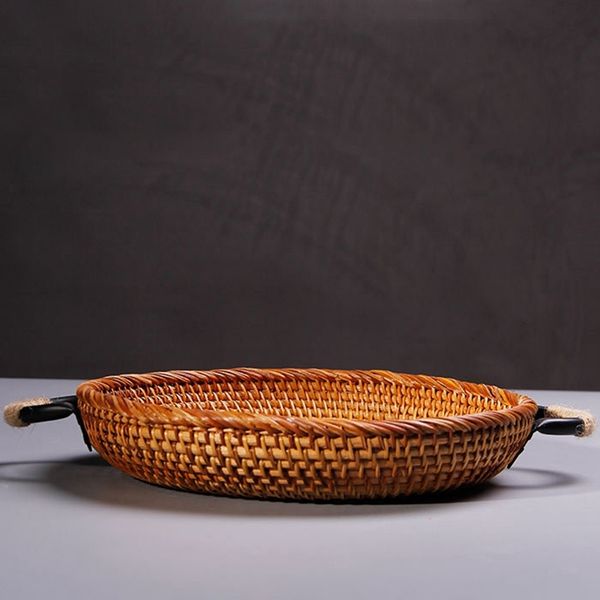 rattan round bread basket vintage style woven with handle tray platter coffee or dining table storage baskets
rattan round bread basket vintage style woven with handle tray platter coffee or dining table storage baskets