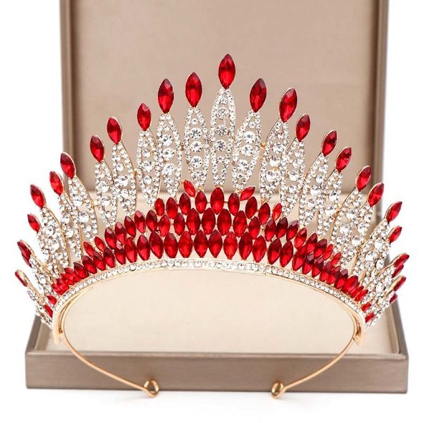 forseven red silver crystal tiara crowns headbands bridal bride noiva wedding hair ornaments accessories decorative jewelry, Golden;white
forseven red silver crystal tiara crowns headbands bridal bride noiva wedding hair ornaments accessories decorative jewelry, Golden;white