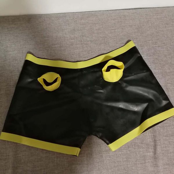 black latex short panties latex male's pants shorts black xl size available, Black;white
black latex short panties latex male's pants shorts black xl size available, Black;white