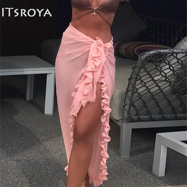 itsroya women summer vestidos chiffon swimwear cover up new irregular wooden ear tie waist beach bikini swimwear cover up, Blue;gray
itsroya women summer vestidos chiffon swimwear cover up new irregular wooden ear tie waist beach bikini swimwear cover up, Blue;gray