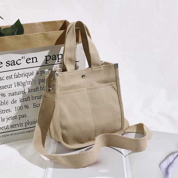 solid women canvas handbags hasp girls fashion open pockets shoulder bags soft handle daily bags 2019 new
solid women canvas handbags hasp girls fashion open pockets shoulder bags soft handle daily bags 2019 new