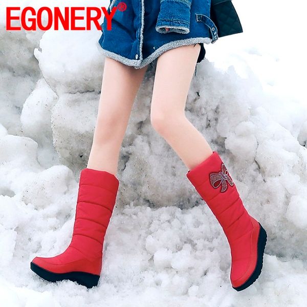 egonery woman shoes winter new plush warm concise round toe snow boots outside comfortable mid heels platform shoes, Black
egonery woman shoes winter new plush warm concise round toe snow boots outside comfortable mid heels platform shoes, Black