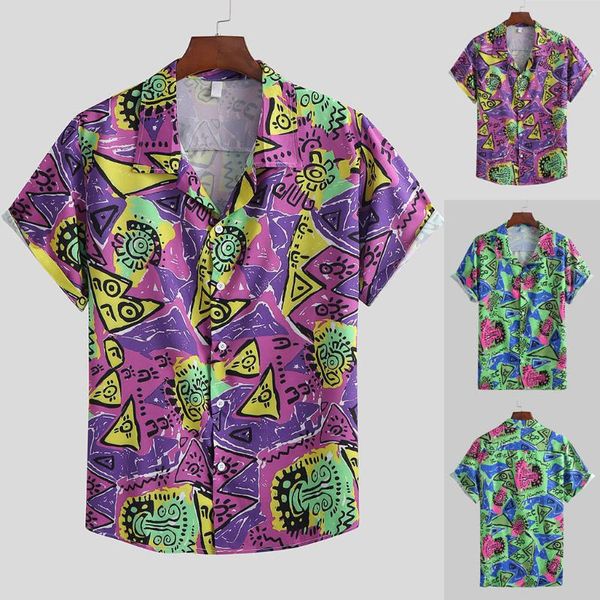 men's plus size shirts summer casual lapel print short sleeve shirt blouse beach oversized streetwear camisas de hombre, White;black
men's plus size shirts summer casual lapel print short sleeve shirt blouse beach oversized streetwear camisas de hombre, White;black