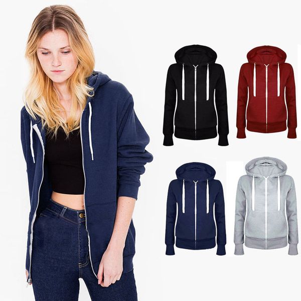 women plush zip up hoodies sweatshirt hooded long sleeve autumn winter coat ks-shipping, Black
women plush zip up hoodies sweatshirt hooded long sleeve autumn winter coat ks-shipping, Black