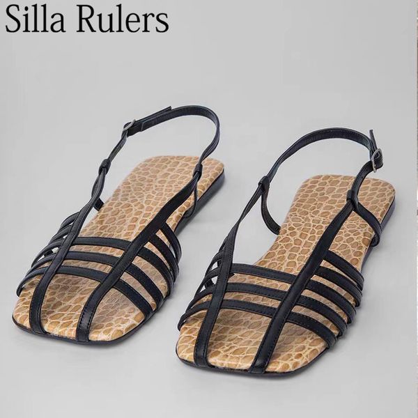 new style square toe weave sandals woman narrow band flat with gladiator sandals woman runway genuine leather summer shoes, Black
new style square toe weave sandals woman narrow band flat with gladiator sandals woman runway genuine leather summer shoes, Black