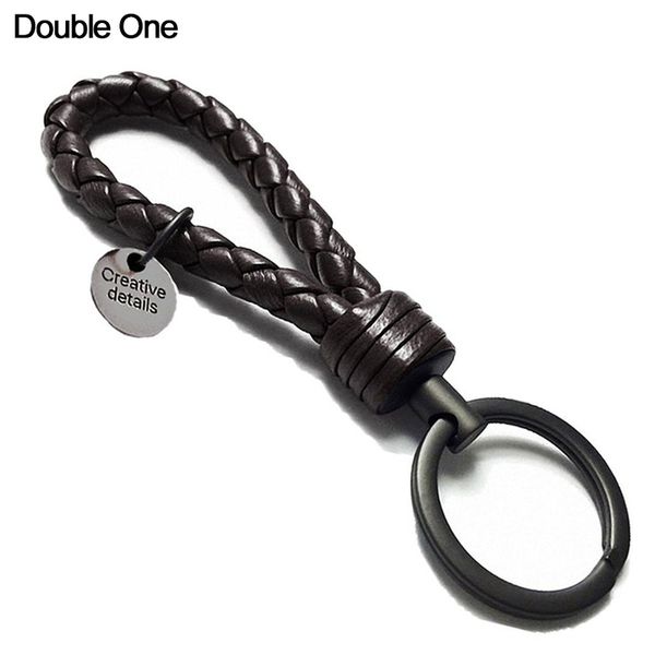 double one new braided leather keychain rope key chain ring handmade diy pendant car keyrings accessories for men women c19011001, Silver
double one new braided leather keychain rope key chain ring handmade diy pendant car keyrings accessories for men women c19011001, Silver