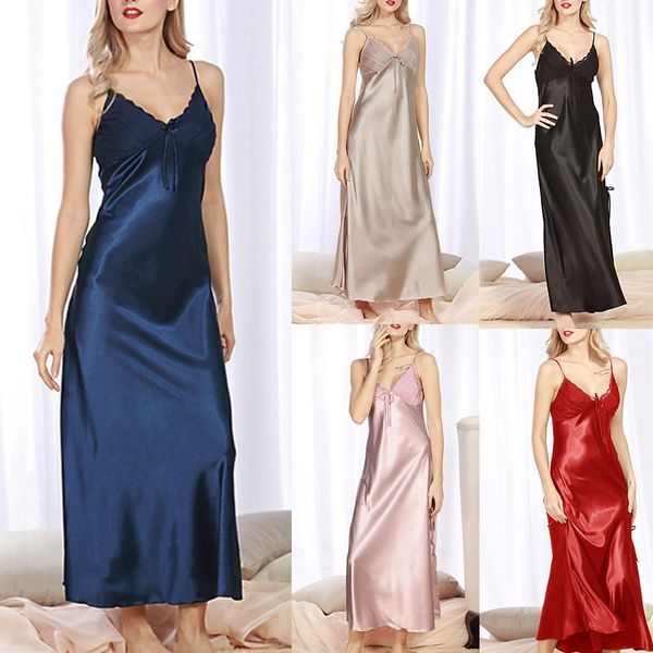 new arrival lingerie women silk sleeveless v-neck lace hollow mini nightdress summer babydolls nightgown sleepwear, Black;red
new arrival lingerie women silk sleeveless v-neck lace hollow mini nightdress summer babydolls nightgown sleepwear, Black;red