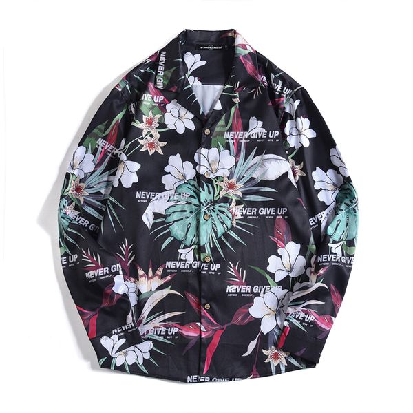 beach aloha shirt men tropical plant flower never give up letter print long sleeve casual shirts mens camisas havaianas homens, White;black
beach aloha shirt men tropical plant flower never give up letter print long sleeve casual shirts mens camisas havaianas homens, White;black
