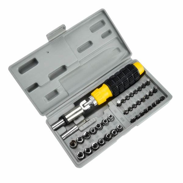41pcs portable chrome vanadium steel material shaking head ratchet screwdriver set hand tools #4j05
41pcs portable chrome vanadium steel material shaking head ratchet screwdriver set hand tools #4j05