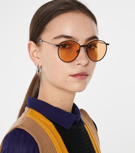 new chic women sunglasses brand designer round metal frame retro fashion female eyewear uv400 gafas de sol mujer 3435, White;black
new chic women sunglasses brand designer round metal frame retro fashion female eyewear uv400 gafas de sol mujer 3435, White;black