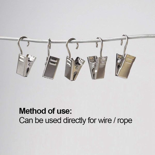 beau-50 pcs stainless steel curtain clips with hook for curtain ps home decoration outdoor party wire holder
beau-50 pcs stainless steel curtain clips with hook for curtain ps home decoration outdoor party wire holder