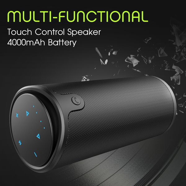 

zealot s8 3d stereo bluetooth speaker wireless subwoofer column portable touch control aux tf card playback hands mic with retail box