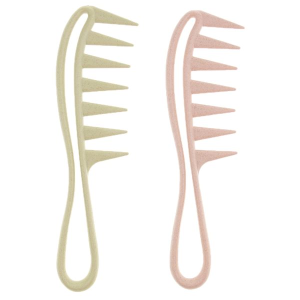 2pcs anti-static large tooth detangle comb, wide tooth hair comb salon shampoo comb for thick hair long and curly, Silver
2pcs anti-static large tooth detangle comb, wide tooth hair comb salon shampoo comb for thick hair long and curly, Silver