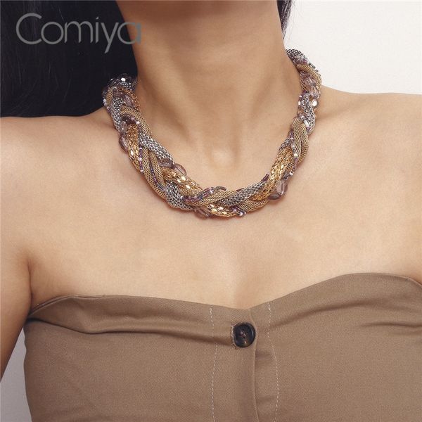 chains comiya necklace for women gold color zinc alloy links chain bijoux mujer collare statement maxi necklaces boho jewelry, Silver
chains comiya necklace for women gold color zinc alloy links chain bijoux mujer collare statement maxi necklaces boho jewelry, Silver