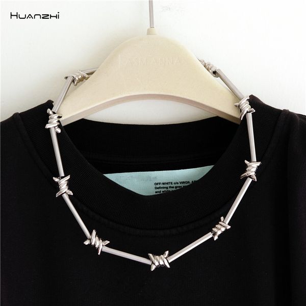 huanzhi 2019 new trend rock hip hop punk bamboo festival metal tie thorns spur necklace for women girls party jewelry, Silver
huanzhi 2019 new trend rock hip hop punk bamboo festival metal tie thorns spur necklace for women girls party jewelry, Silver