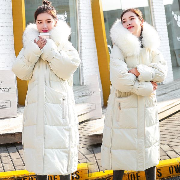 oversize thick ladies coat parka new women winter jacket big fur collar fashion padded warm girl's jacket d190907, Black
oversize thick ladies coat parka new women winter jacket big fur collar fashion padded warm girl's jacket d190907, Black