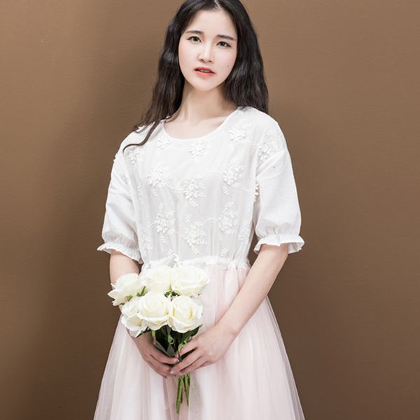 spring summer sweet fariy dress women clothing mesh floral embroidery half sleeved female vestido arts dress mori girl k119, Black;gray
spring summer sweet fariy dress women clothing mesh floral embroidery half sleeved female vestido arts dress mori girl k119, Black;gray