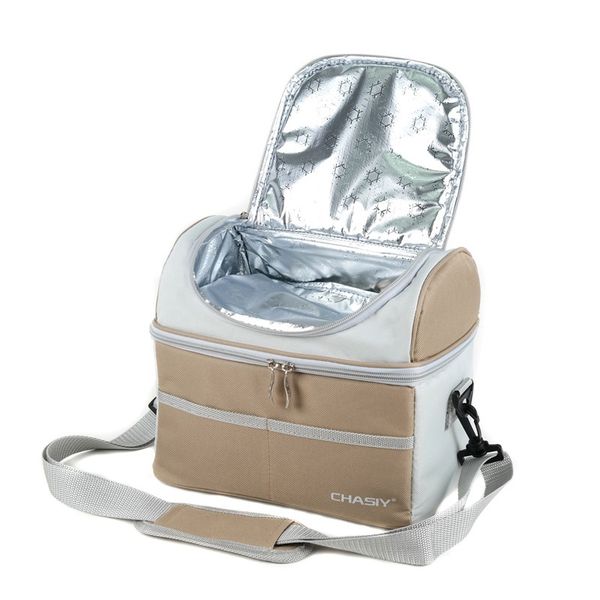 double-deck cooler bag waterproof oxford aluminum foil thermal bag
double-deck cooler bag waterproof oxford aluminum foil thermal bag