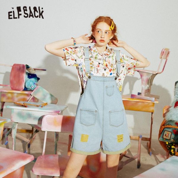 women's jumpsuits & rompers elfsack blue solid ripped casual women overall wide leg denim jeans 2021 summer elf colorblock korean ladie, Black;white
women's jumpsuits & rompers elfsack blue solid ripped casual women overall wide leg denim jeans 2021 summer elf colorblock korean ladie, Black;white