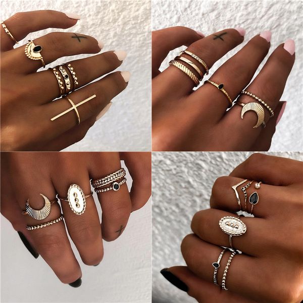 vagzeb bohemian vintage gold crescent geometric ring set for women crystal personality design wedding ring party jewelry gift, Slivery;golden
vagzeb bohemian vintage gold crescent geometric ring set for women crystal personality design wedding ring party jewelry gift, Slivery;golden