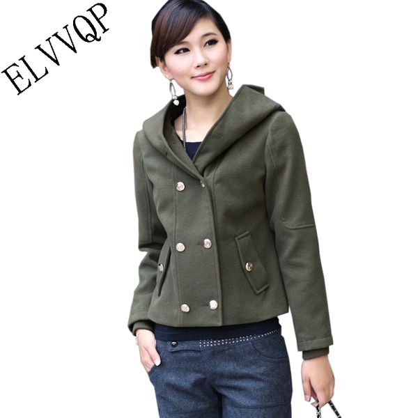 woolen coat double breasted women 2018 new fashion jacket european style spring cashmere autumn winter hooded outerwear lf579, Black
woolen coat double breasted women 2018 new fashion jacket european style spring cashmere autumn winter hooded outerwear lf579, Black