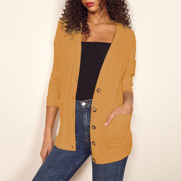 spring autumn women knitted casual cardigans plus size v neck long sleeves female sweater fashion lady's cardigan sweaters, White
spring autumn women knitted casual cardigans plus size v neck long sleeves female sweater fashion lady's cardigan sweaters, White