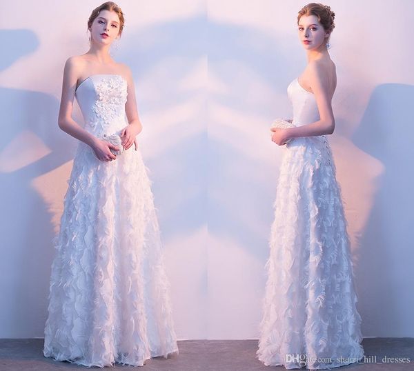 2020 tube white official a-line evening dresses special fabric white elegant reveal party prom dresses dh075, Black;red
2020 tube white official a-line evening dresses special fabric white elegant reveal party prom dresses dh075, Black;red