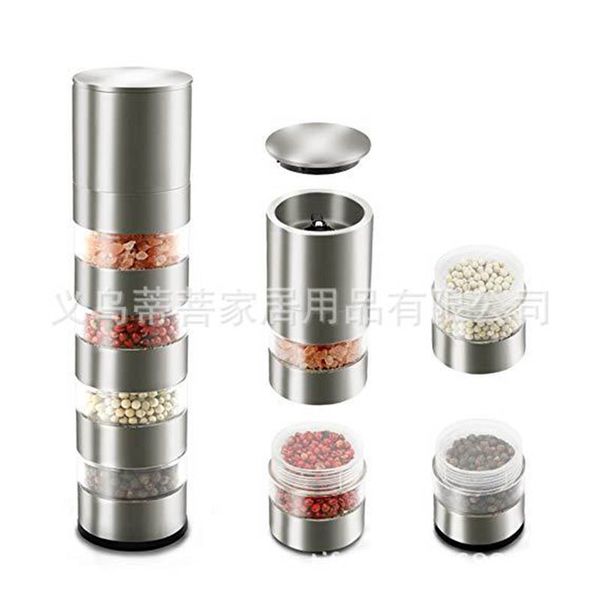Western Food Pepper Grinder Salt Muller Pepper Mills Stainless Steel 201 ZX-S23 Acrylic ABS Steak Pepper Grinders with Ceramic Grinding Core
Western Food Pepper Grinder Salt Muller Pepper Mills Stainless Steel 201 ZX-S23 Acrylic ABS Steak Pepper Grinders with Ceramic Grinding Core