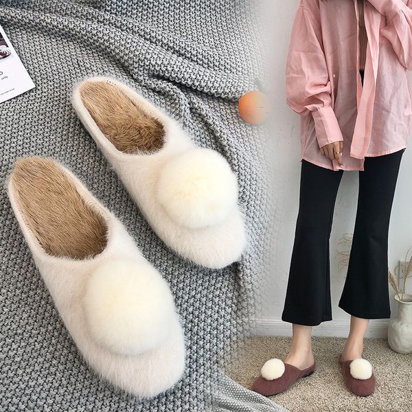 2019 winter home shoes woman house slippers women warm plush ladies shoes indoors outdoors fur slides female flat, Black
2019 winter home shoes woman house slippers women warm plush ladies shoes indoors outdoors fur slides female flat, Black