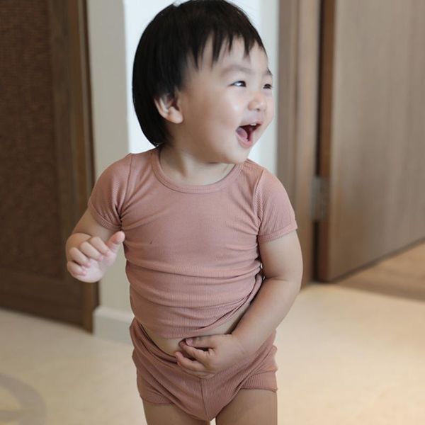 kids boys homewear girls clothes 2pcs baby pajamas summer short sleeved set solid candy color casual children's sleepwear dtz487, White
kids boys homewear girls clothes 2pcs baby pajamas summer short sleeved set solid candy color casual children's sleepwear dtz487, White