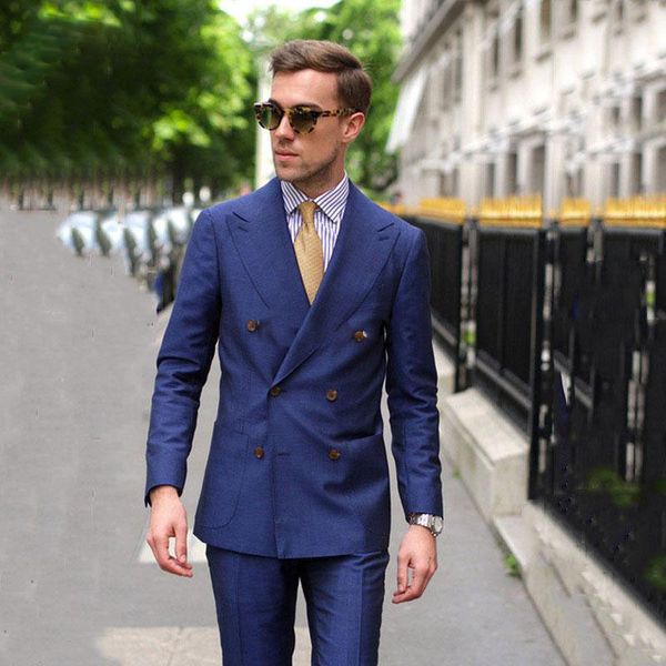 new fashion double breasted vintage peak lapel men wedding suits blue groom prom tuxedos classic groomsmen suit custommade, Black;gray
new fashion double breasted vintage peak lapel men wedding suits blue groom prom tuxedos classic groomsmen suit custommade, Black;gray