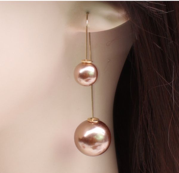 u-shaped double sided pendientes mujer faux pearl ball drop earring dangle earrings for women bijou party jewelry brincos 2018, Silver
u-shaped double sided pendientes mujer faux pearl ball drop earring dangle earrings for women bijou party jewelry brincos 2018, Silver