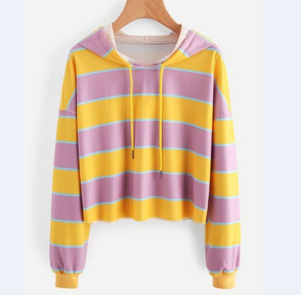 fashion women loose long sleeve yellow striped shirt casual cotton sweet pullover, Black
fashion women loose long sleeve yellow striped shirt casual cotton sweet pullover, Black