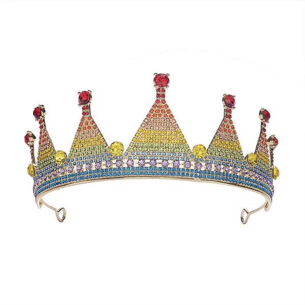 forseven women hair accessories colorful birthday tiara retro rhinestone princess crown rainbow tiara bridal wedding headband jl, Golden;white
forseven women hair accessories colorful birthday tiara retro rhinestone princess crown rainbow tiara bridal wedding headband jl, Golden;white