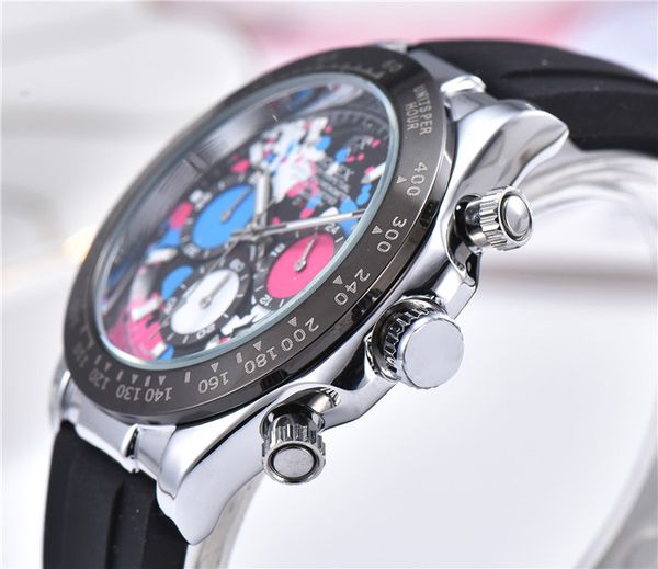 most popular men's watches luxury watch brand silicone six-hand running second camo dial business gift men's relojes clock, Slivery;brown
most popular men's watches luxury watch brand silicone six-hand running second camo dial business gift men's relojes clock, Slivery;brown