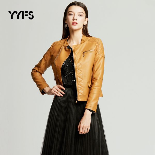 leather jacket women street slim motorcycle jacket gothic zipper outerwear female faux pu 2019 autumn coat chaqueta mujer, Black
leather jacket women street slim motorcycle jacket gothic zipper outerwear female faux pu 2019 autumn coat chaqueta mujer, Black