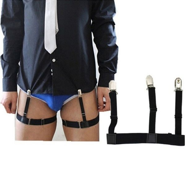 adjustable shirt holder stay elastic men suspenders leg braces uniform suspender, Black;white
adjustable shirt holder stay elastic men suspenders leg braces uniform suspender, Black;white