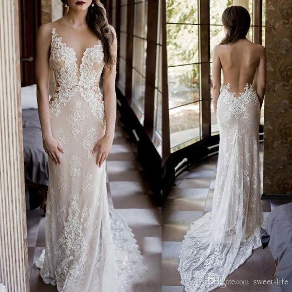 mermaid wedding dresses 2020 elegant illusion back sheer jewel neck backless sheath beading beach formal party bridal gowns, White
mermaid wedding dresses 2020 elegant illusion back sheer jewel neck backless sheath beading beach formal party bridal gowns, White